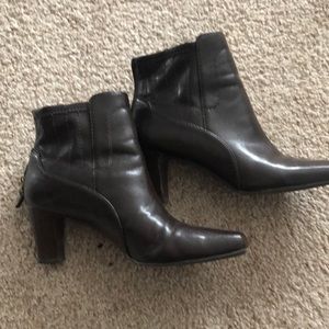 Dark brown ankle boots